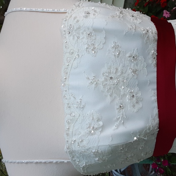 FINAL lvg 9/15 Designer Gown Tea Length wedding quinceanera ball formal - Picture 12 of 16